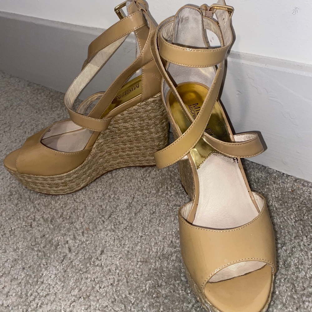 Tan Wedge heels